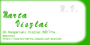 marta viszlai business card